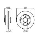 BOSCH Bremsscheibe