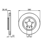 BOSCH Bremsscheibe
