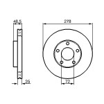 BOSCH Bremsscheibe