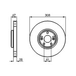 BOSCH Bremsscheibe