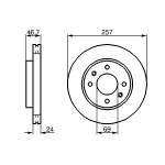 BOSCH Bremsscheibe