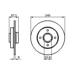 BOSCH Bremsscheibe