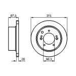 BOSCH Bremsscheibe