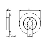 BOSCH Bremsscheibe