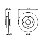 BOSCH Bremsscheibe