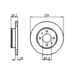 BOSCH Bremsscheibe