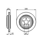 BOSCH Bremsscheibe