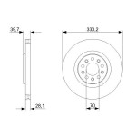 BOSCH Bremsscheibe
