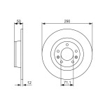 BOSCH Bremsscheibe