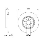 BOSCH Bremsscheibe