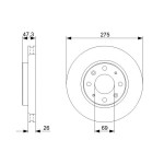 BOSCH Bremsscheibe
