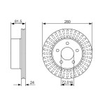 BOSCH Bremsscheibe