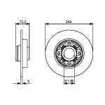 BOSCH Bremsscheibe