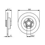 BOSCH Bremsscheibe