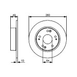 BOSCH Bremsscheibe