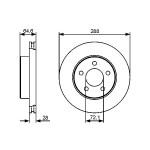 BOSCH Bremsscheibe