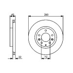BOSCH Bremsscheibe