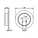 BOSCH Bremsscheibe