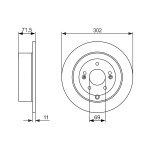 BOSCH Bremsscheibe