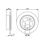 BOSCH Bremsscheibe