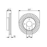 BOSCH Bremsscheibe