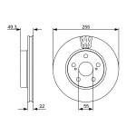 BOSCH Bremsscheibe