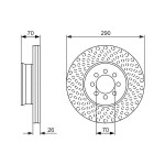 BOSCH Bremsscheibe