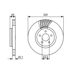 BOSCH Bremsscheibe