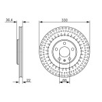 BOSCH Bremsscheibe