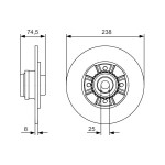 BOSCH Bremsscheibe