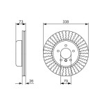 BOSCH Bremsscheibe