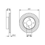 BOSCH Bremsscheibe