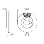 BOSCH Bremsscheibe