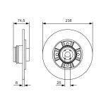 BOSCH Bremsscheibe