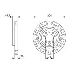 BOSCH Bremsscheibe