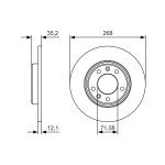 BOSCH Bremsscheibe