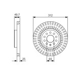 BOSCH Bremsscheibe