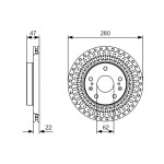 BOSCH Bremsscheibe