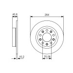 BOSCH Bremsscheibe