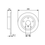 BOSCH Bremsscheibe