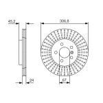 BOSCH Bremsscheibe