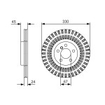 BOSCH Bremsscheibe