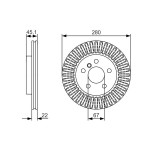 BOSCH Bremsscheibe