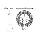 BOSCH Bremsscheibe