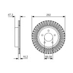 BOSCH Bremsscheibe