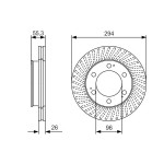 BOSCH Bremsscheibe