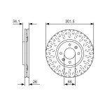BOSCH Bremsscheibe