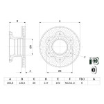 BOSCH Bremsscheibe