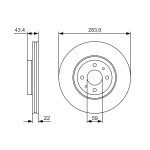 BOSCH Bremsscheibe