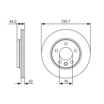 BOSCH Bremsscheibe